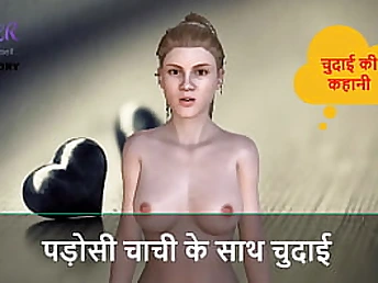 Chudai with neighbor Aunty indulges in super-hot Trio DIMENSIONAL activity with her pal