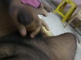 Watch my desi Indian girlfriend hydrating before getting a hot squirt from a handjob in Hyderabad Part 1