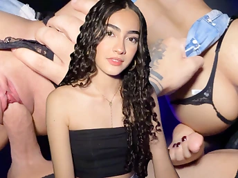 Watch this gorgeous, young Latina take on a parathetic beside oneself pounding on dating app