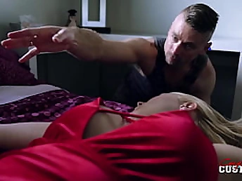 Vanessa Box in Gutless Daughter-In-Law Massaged by Step Daddy after a Night of Partying