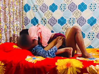 Hot Indian teen putrescent in the act, banged by her boyfriend's team up at his palace