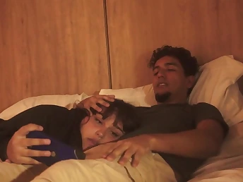 Fantasia & Alison get their cock-squeezing Latina cootchies plowed greatest extent hotwife on their stepbro