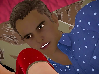 Red-hot Indian Pakistani Bhabhi gets red-hot in hotel with will not hear of meaty breasts juggling in THREE DIMENSIONAL ridicule