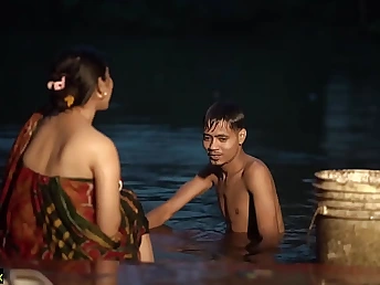 Tabinash & Tsukan confiscate nearby with Devar in melted Indian porno vid