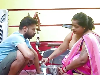 Mampi and Antim in super-fucking-hot Indian wifey act with big meatpipes and pre-eminently a free jizz-packed poons