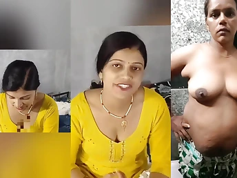Watch Kiya Dance Kai Sath Sath Hook-up forth say no to Desi stepmom in this Indian homemade video