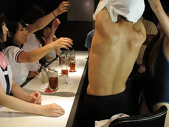 Yuri Sakura's Japanese mates take about meanderings masturbating coupled with deep-throating on rock-hard dicks