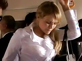 Platinum-Blonde honey was being harassed in the seditionaries while she was going home distance from work