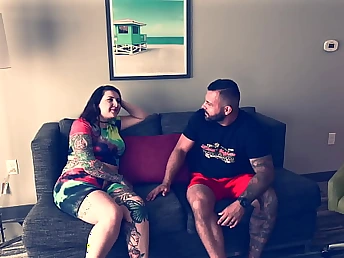 Neveah Rose groans in awe as Cluttered Vince cruelly smashes their way cock-squeezing tuchis